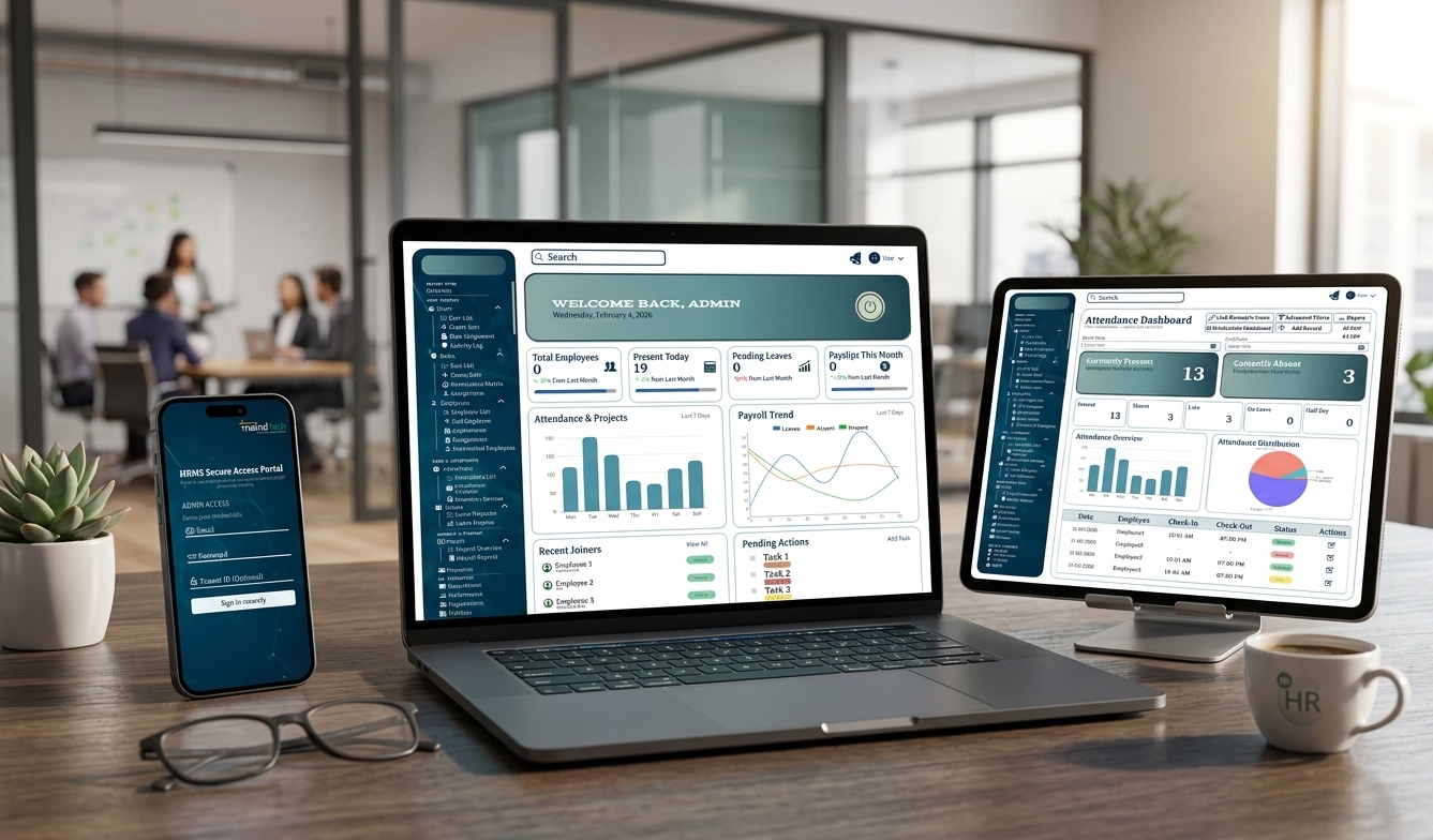 ERP System UI dashboard design